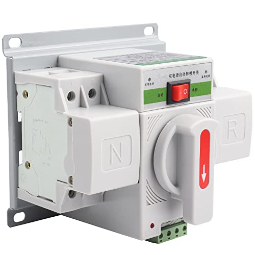 Automatic Transfer Switch Switch Leistungsschalter Dual Electronic Power Generator Umschalter Transferschalter 220V 63A 2P (2P 220V) von Garosa