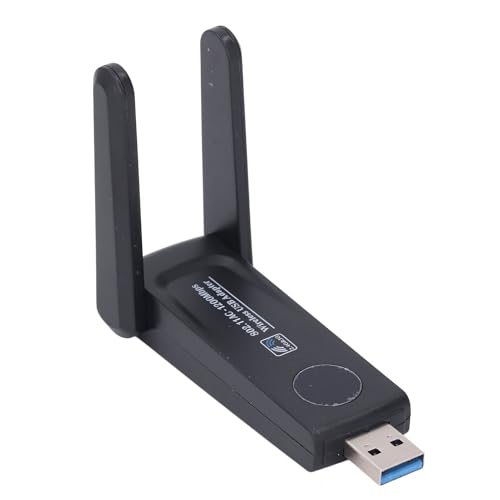 1200-Mbps-Dualband-USB-Adapter, Hochgeschwindigkeitsübertragung, Verbesserte Leistung mit um 180 Grad Drehbarer Antenne, USB 3.0-Schnittstelle, Win XP 7 8 8.1 10-Kompatibilität von Garsent