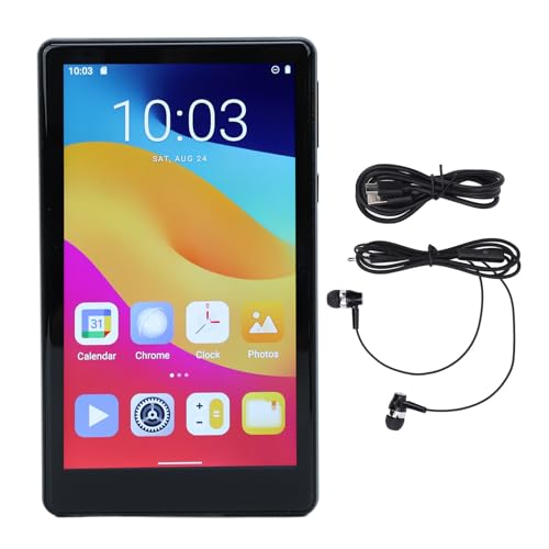 5-Zoll-MP3-Player mit Bluetooth und WLAN, 128 GB Tragbarer Android-MP4-Player, Kinder-Player mit Lautsprechern, HiFi-Sound, Musik-Player mit Spotify, 4 GB RAM, 64 GB ROM von Garsent