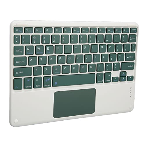 Bluetooth-Tastatur, 78 Tasten, Leise, Tragbare, Kabellose Tastatur mit Touchpad, Wiederaufladbare, Ergonomische Computertastatur, Ultralanges Standby, für OS X, für Android von Garsent