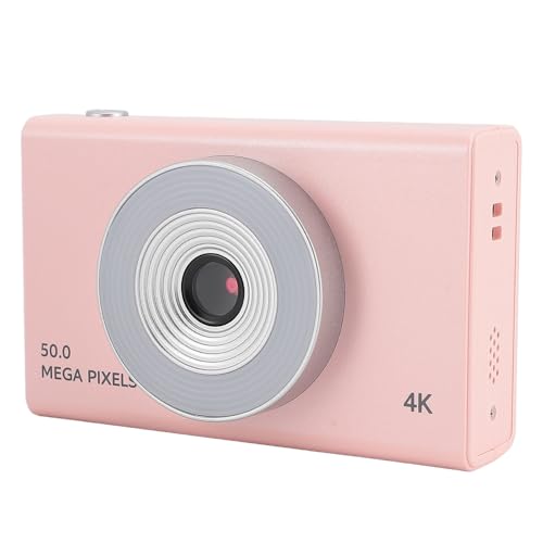 Digitalkamera, 4K-HD-Retro-CCD-Kamera für Studenten, Teenager, Jungen, Mädchen, Kompakte Tragbare Kleine Point-and-Shoot-Digitalkameras, 8-facher Zoom, Anti-Shake, Unterstützt 64 von Garsent