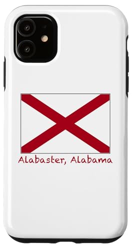 Alabaster Alabama Flagge USA Souvenir Hülle für iPhone 11 von Gary Overton