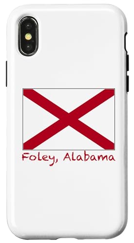 Foley Alabama Flagge USA Souvenir Hülle für iPhone X/XS von Gary Overton