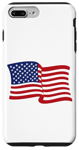 Hülle für iPhone 7 Plus/8 Plus USA-Flagge, USA, Amerika, winkend von Gary Overton