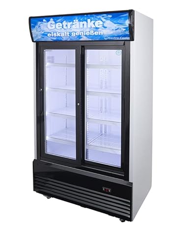 Gastro-Cool - Getränkekühlschrank mit Doppeltür - extra breit - Flügeltür - DC800HD von Gastro-Cool