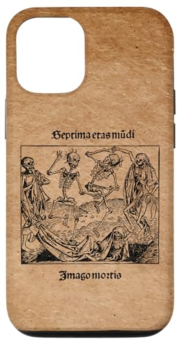 Hülle für iPhone 12/12 Pro Danse Macabre Halloween - Totentanz Día de los Muertos von GatorDesign LLC