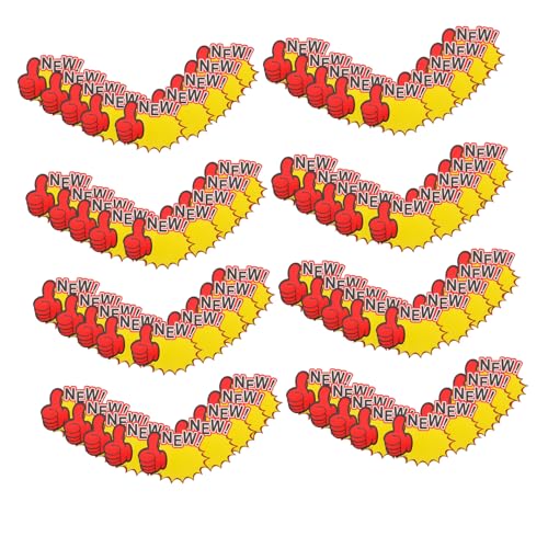 Gatuida 1 Satz Explosiver Supermarkt-verkaufsetiketten Etiketten in Sternform Verkaufsanhänger Für Den Einzelhandel Leere Einzelhandelsetiketten Partybevorzugungs-tags Papier 100st von Gatuida