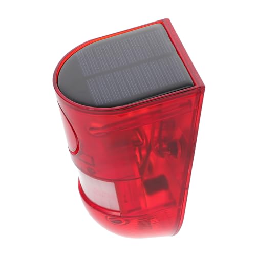 Gatuida 1Stk Solar-Alarmlicht Anti-Licht Blitzlicht solar -Blitzwarnleuchte solarlampen f�r au�en solar sicherheitsleuchte blinkendes Sicherheitslicht Blitz-Sicherheitsalarm Abs rot von Gatuida