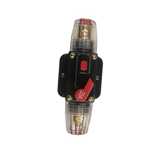 Gatuida 20A Auto Sicherungshalter Inline Schutzschalter Für KFZ Wasserdichtes Reset Fuse Für Auto Audio System Schutzgerät von Gatuida