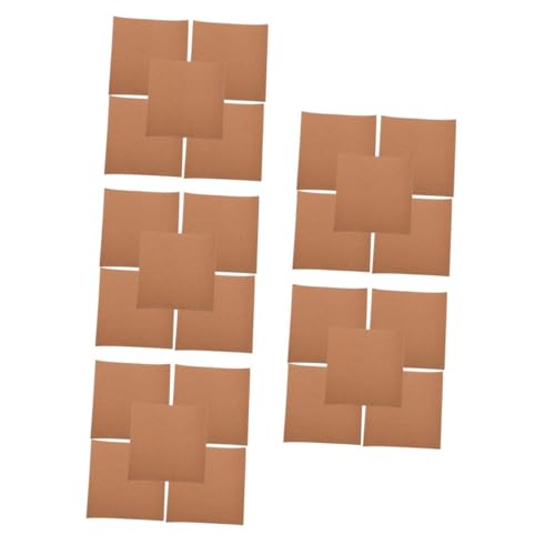 Gatuida 5 Sätze Kork-nachrichtenbrett Pinnwand Fürs Büro Bildtafel Memoboard Für Die Wand Selbstklebende Korkplattenfliesen Push-pinnwand Pinnwand Dekorationen Fototafel Brown 5 Stück * 5 von Gatuida