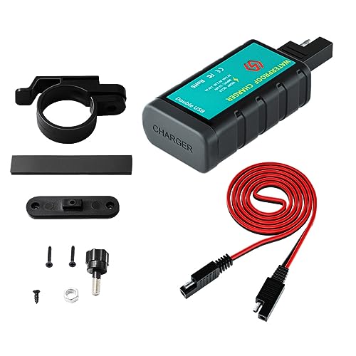 Gatuida USB Ladegerät Dual USB Steckdose Mit Schalter Für Roller Und ATV Wasserdicht Ideal Für Handy Und GPS 12V/ Kompatibel von Gatuida