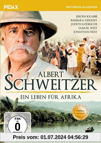 Albert Schweitzer - Ein Leben für Afrika / Bewegende Filmbiografie über das Leben des berühmten Arztes, ausgezeichnet mit dem PRÄDIKAT WERTVOLL (Pidax Historien-Klassiker) von Gavin Millar