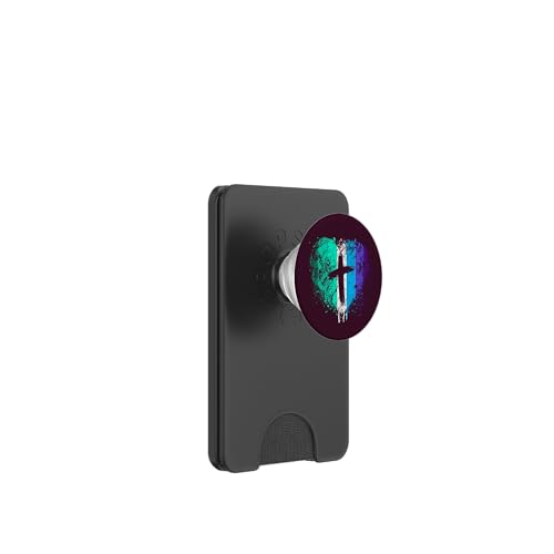 Herz mit Kreuz, Homosexuelle Männer, christlich religiös PopSockets PopWallet für MagSafe von Gay Pride LGBT by Content Design Studio