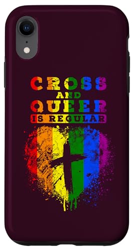 Hülle für iPhone XR Kreuz und Queer, Herz, Regenbogen, Religiöses Pride von Gay Pride LGBT by Content Design Studio