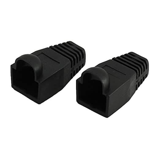 Gbloodst 1000 STÜCKE RJ45 Stecker Schutzhülle Abdeckung für CAT5E/6 Kabel USB Stecker Laptop PC Gehäuse Schwarz von Gbloodst