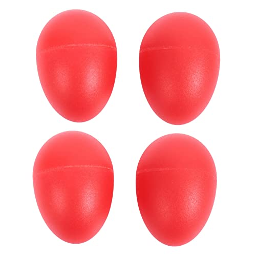 Gbloodst 2 Paar Kunststoff-Percussion-Maracas-Shaker, Rot von Gbloodst