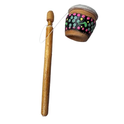 Hölzerne Trommelstöcke, Bass Mallet Stick Drum, Frog Caller Percussion Sticks, Bequemer Griff, Verbesserter Klangton, 17 Cm/6,69 Zoll, Für Kinder, Erwachsene, Bands, Musiker von Gcerfby