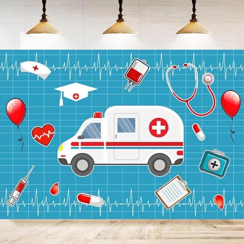 doktor Krankenschwestern Thema Fotografie Hintergrund Krankenhaus Arzt Karikatur ambulanz Pille hörgerät Druck Hintergrund Banner Dekoration 440x300CM von GeGeGo