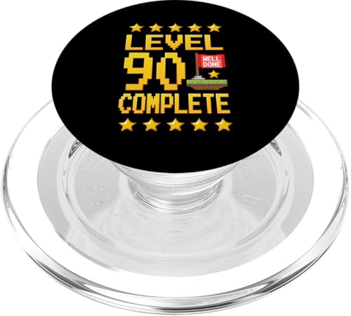 90. Geburtstag Level 90 Jahre Deko Geschenk PopSockets PopGrip für MagSafe von GebTagBusters