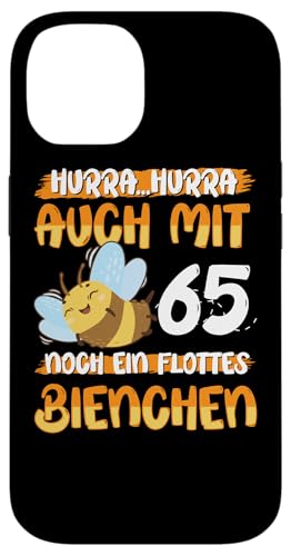 Auch mit 65 noch ein Flottes Bienchen 65. Geburtstag Hülle für iPhone 14 von Geburtstag Frauen Geschenk lustig Biene Imker