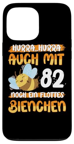 Auch mit 82 noch ein Flottes Bienchen 82. Geburtstag Hülle für iPhone 13 Pro Max von Geburtstag Frauen Geschenk lustig Biene Imker