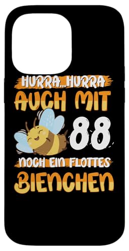 Auch mit 88 noch ein Flottes Bienchen 88. Geburtstag Hülle für iPhone 14 Pro Max von Geburtstag Frauen Geschenk lustig Biene Imker