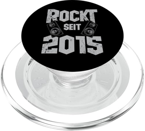 10. Geburtstag Rockt Seit 2015 Jahrgang Rock Gitarre Kinder PopSockets PopGrip für MagSafe von Geburtstag Geschenkideen Rock Musik Rocker 2025