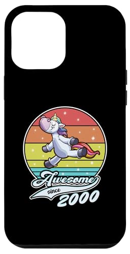 Hülle für iPhone 12 Pro Max Geburtstag Mädchen Damen Awesome since 2000 Einhorn Unicorn von Geburtstag Jahrestag Spruch Einhorn Unicorn