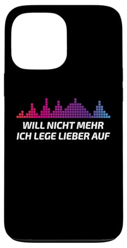 Hülle für iPhone 13 Pro Max Lustiger DJ Tanzen Musik Disco ich leg lieber auf Mischpult von Geburtstag Männer & Frauen lustige Geschenke