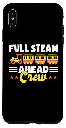 Hülle für iPhone XS Max Full Steam Ahead Crew Train Birthday von Geburtstag Party Thema Design