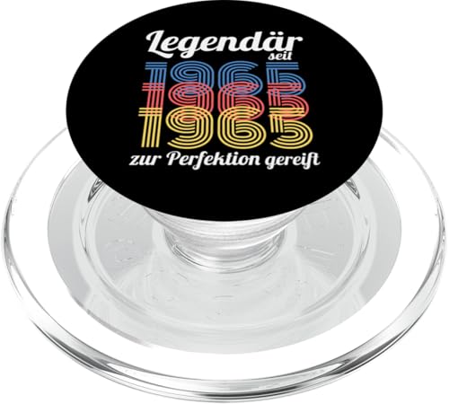 60. Geburtstag Mann Frau 60 Jahre 1965 Deko Lustig Geschenk PopSockets PopGrip für MagSafe von Geburtstags TShirt 60 Jahre Mann Frau Damen Herren