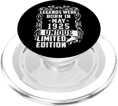 Geburtstag Mai 1925 Limited Geschenk Edition Vintage PopSockets PopGrip für MagSafe von Geburtstagsgeschenk Damen 1925 Geschenkidee Herren