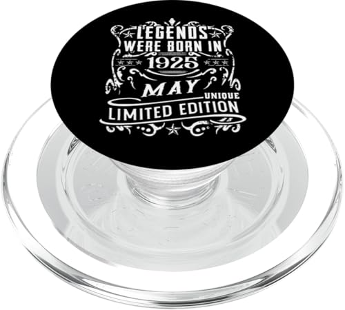 Geburtstag Mai 1925 Limited Geschenk Edition Vintage PopSockets PopGrip für MagSafe von Geburtstagsgeschenk Damen 1925 Geschenkidee Herren