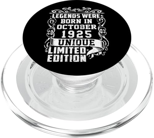 Geburtstag Oktober 1925 Limited Geschenk Edition Vintage PopSockets PopGrip für MagSafe von Geburtstagsgeschenk Damen 1925 Geschenkidee Herren