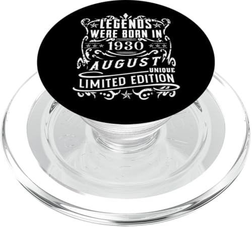 Geburtstag August 1930 Limited Geschenk Edition Vintage PopSockets PopGrip für MagSafe von Geburtstagsgeschenk Damen 1930 Geschenkidee Herren