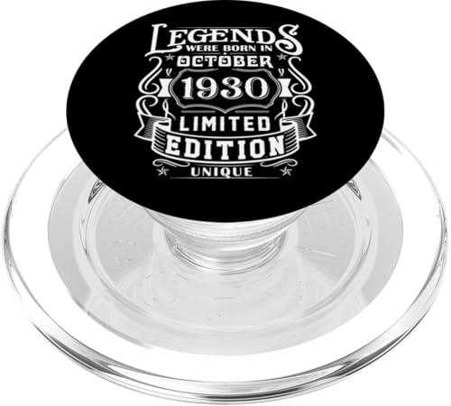 Geburtstag Oktober 1930 Limited Geschenk Edition Vintage PopSockets PopGrip für MagSafe von Geburtstagsgeschenk Damen 1930 Geschenkidee Herren