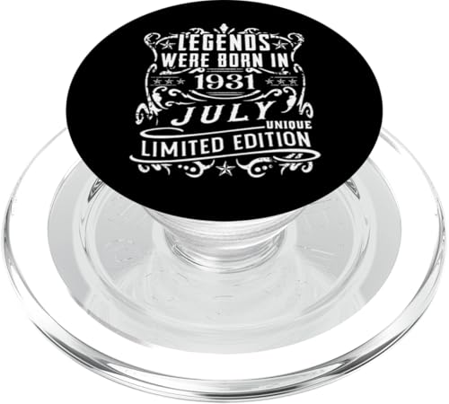 Geburtstag Juli 1931 Limited Geschenk Edition Vintage PopSockets PopGrip für MagSafe von Geburtstagsgeschenk Damen 1931 Geschenkidee Herren