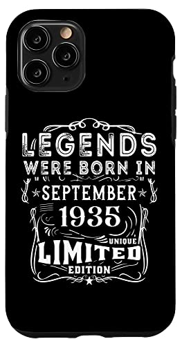 Hülle für iPhone 11 Pro Geburtstag September 1935 Limited Geschenk Edition Vintage von Geburtstagsgeschenk Damen 1935 Geschenkidee Herren