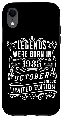 Hülle für iPhone XR Geburtstag Oktober 1935 Limited Geschenk Edition Vintage von Geburtstagsgeschenk Damen 1935 Geschenkidee Herren