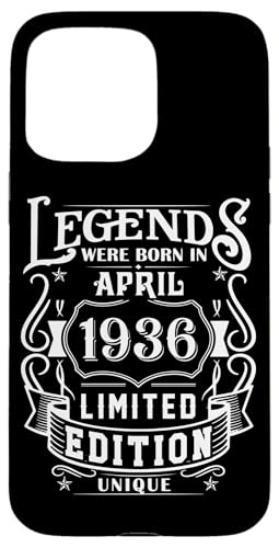 Hülle für iPhone 15 Pro Max Geburtstag April 1936 Limited Geschenk Edition Vintage von Geburtstagsgeschenk Damen 1936 Geschenkidee Herren