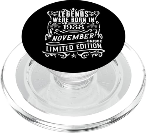 Geburtstag November 1938 Limited Geschenk Edition Vintage PopSockets PopGrip für MagSafe von Geburtstagsgeschenk Damen 1938 Geschenkidee Herren