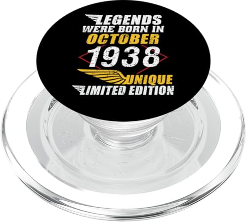 Geburtstag Oktober 1938 Limited Geschenk Edition Vintage PopSockets PopGrip für MagSafe von Geburtstagsgeschenk Damen 1938 Geschenkidee Herren