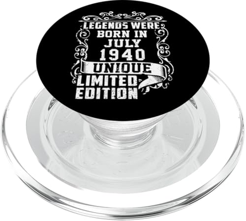 Geburtstag Juli 1940 Limited Geschenk Edition Vintage PopSockets PopGrip für MagSafe von Geburtstagsgeschenk Damen 1940 Geschenkidee Herren