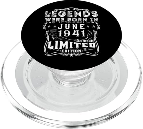 Geburtstag Juni 1941 Limited Geschenk Edition Vintage PopSockets PopGrip für MagSafe von Geburtstagsgeschenk Damen 1941 Geschenkidee Herren