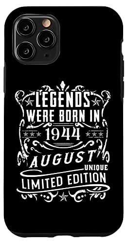 Hülle für iPhone 11 Pro Geburtstag August 1944 Limited Geschenk Edition Vintage von Geburtstagsgeschenk Damen 1944 Geschenkidee Herren