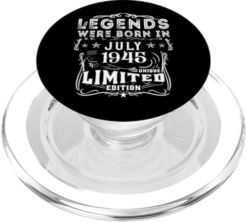 Geburtstag Juli 1945 Limited Geschenk Edition Vintage PopSockets PopGrip für MagSafe von Geburtstagsgeschenk Damen 1945 Geschenkidee Herren