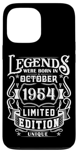 Hülle für iPhone 13 Pro Max Geburtstag Oktober 1954 Limited Geschenk Edition Vintage von Geburtstagsgeschenk Damen 1954 Geschenkidee Herren