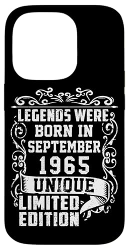 Hülle für iPhone 14 Pro Geburtstag September 1965 Limited Geschenk Edition Vintage von Geburtstagsgeschenk Damen 1965 Geschenkidee Herren