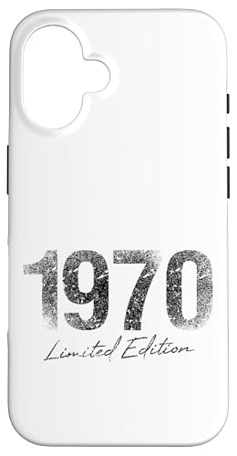 Hülle für iPhone 16 Geburtstag 1970 Limited Edition Used Grunge Vintage von Geburtstagsgeschenk Damen 1970 Geschenkidee Herren