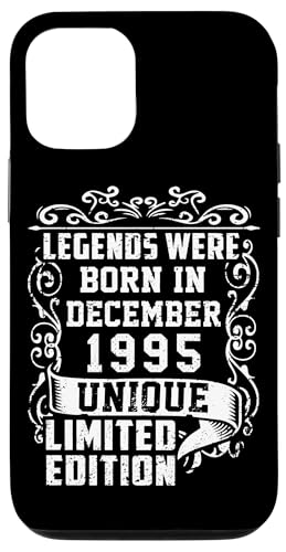 Hülle für iPhone 12/12 Pro Geburtstag Dezember 1995 Limited Geschenk Edition Vintage von Geburtstagsgeschenk Damen 1995 Geschenkidee Herren